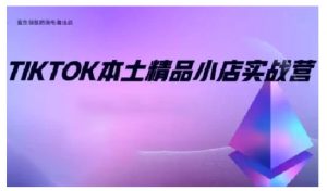 TikTok本土精品小店出海实战营，从入门到高阶，不止0-1!-E网资源