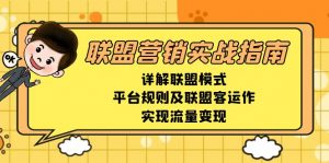 联盟营销实战指南，详解联盟模式、平台规则及联盟客运作，实现流量变现-E网资源