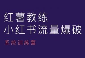 红薯教练-小红书内容运营课，小红书运营学习终点站-E网资源