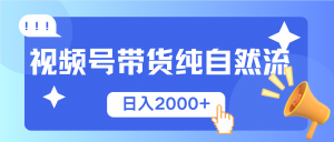 视频号带货，纯自然流，起号简单，爆率高轻松日入2000+-E网资源