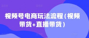 视频号电商玩法流程，视频带货+直播带货【更新2025年1月】-E网资源