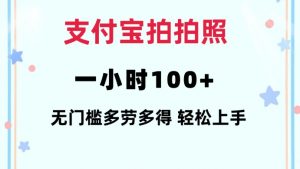 支付宝拍拍照一小时100+无任何门槛多劳多得一台手机轻松操做【揭秘】-E网资源