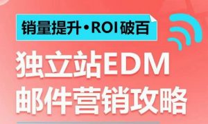 销量提升•ROI破百 独立站EDM邮件营销攻略，如何通过邮件营销每年获得100万美金销售额!-E网资源