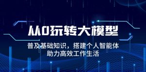 从0玩转大模型，普及基础知识，搭建个人智能体，助力高效工作生活-E网资源