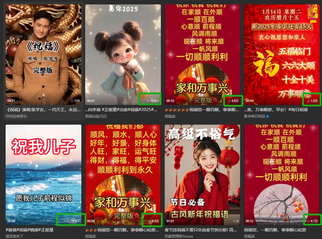 银发经济新年风口,儿女祝福视频爆火,一条作品上万播放,一定要抓住-E网资源