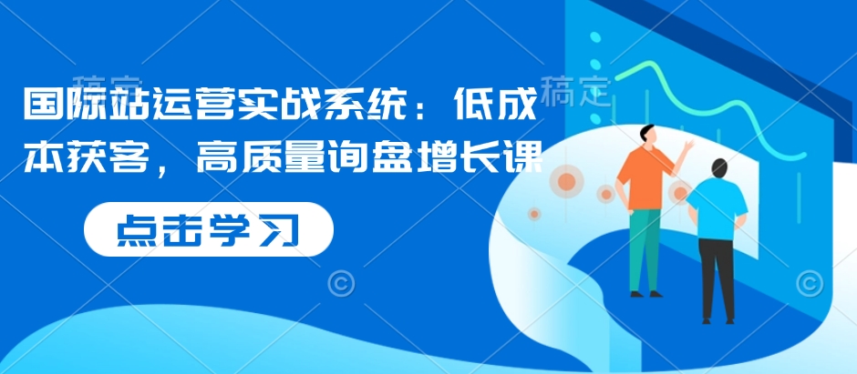 国际站运营实战系统:低成本获客,高质量询盘增长课-E网资源