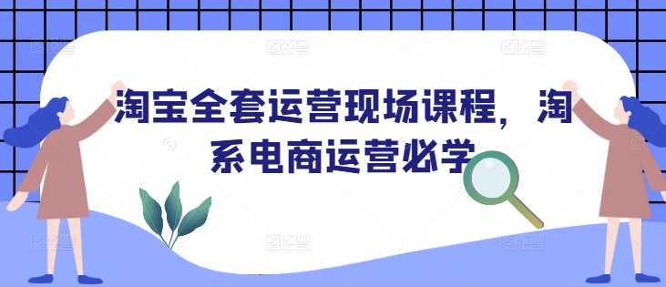 淘宝全套运营现场课程,淘系电商运营必学-E网资源
