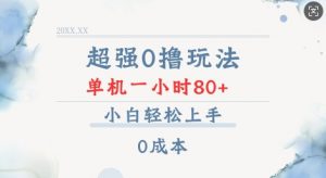 超强0撸玩法 录录数据 单机 一小时轻松80+ 小白轻松上手 简单0成本【仅揭秘】-E网资源