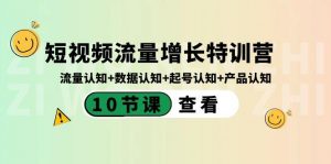 短视频流量增长特训营：流量认知+数据认知+起号认知+产品认知（10节课）-E网资源