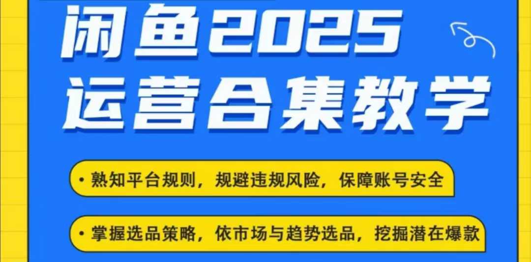 2025闲鱼电商运营全集，2025最新咸鱼玩法-E网资源