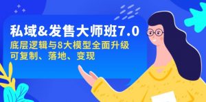 私域&发售-大师班第7期，底层逻辑与8大模型全面升级 可复制 落地 变现-E网资源