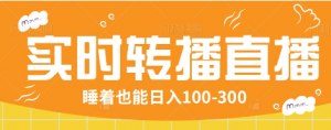 24小时实时转播别人红包小游戏直播间，睡着也能日入100-300【全套教程工具免费】-E网资源