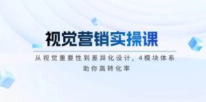 视觉营销实操课, 从视觉重要性到差异化设计, 4模块体系, 助你高转化率-E网资源