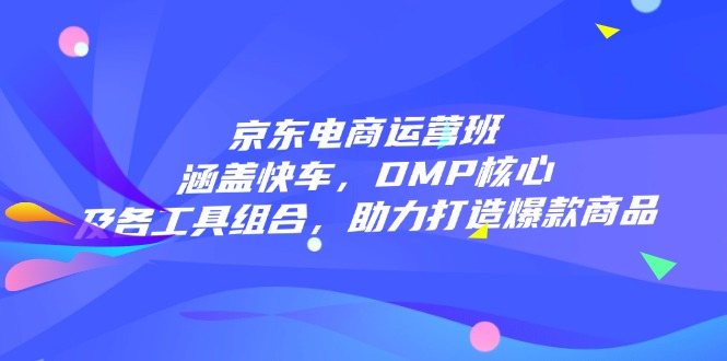 京东电商运营班：涵盖快车，DMP核心及各工具组合，助力打造爆款商品-E网资源