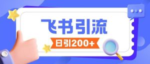 飞书引流创业粉玩法，无限私信不违规-E网资源