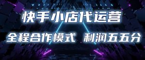快手小店代运营 限时托管计划 合作模式 利润五五分成【揭秘】-E网资源