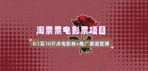 电影票无门槛券推广_0.1亓买10亓无门槛+渠道入口(v1.0版教程)-E网资源