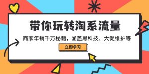 带你玩转淘系流量，商家年销千万秘籍，涵盖黑科技、大促维护等-E网资源