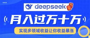 用DeepSeek席卷各大平台，快速上手实现多领域，让你收入猛增-E网资源