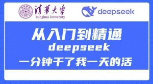 清华大学讲DeepSeek最全教程，从入门到精通，deepseek一分钟干了我一天的活-E网资源