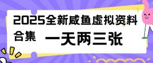 2025全新闲鱼虚拟资料项目合集,成本低,操作简单,一天两三张-E网资源