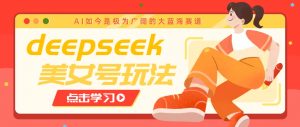 借助deepseek创作出各种风格的美女视频，7天快速涨粉，多种变现月入万元-E网资源