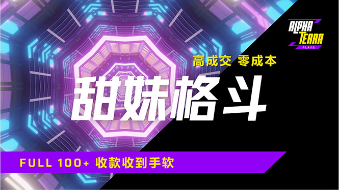 高成交零成本，售卖甜美格斗课程，谁发谁火，加爆微信，日入1000+收款…-E网资源