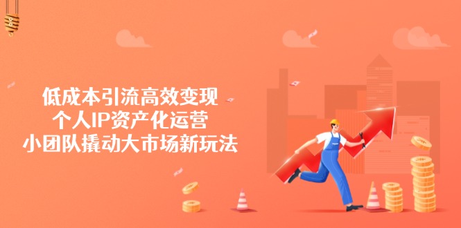 低成本引流高效变现，个人IP资产化运营，小团队撬动大市场新玩法-E网资源
