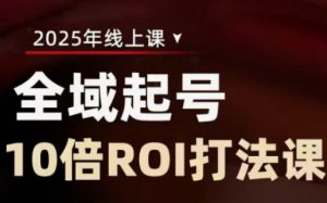 2025全域起号10倍ROI打法课，助你提升直播间的投资回报率-E网资源