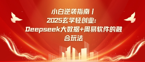小白逆袭指南，2025玄学轻创业：Deepseek大数据+周易算法的融合玩法-E网资源