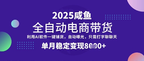 全网首发【闲鱼全自动电商带货】三年磨一剑,一朝露锋芒,单月稳定变现8k+【揭秘】-E网资源