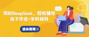 用好DeepSeek，轻松辅导孩子作业+学科规划-E网资源
