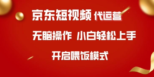 京东短视频代运营，全程喂饭，小白轻松上手【揭秘】-E网资源