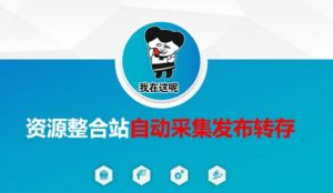 资源整合站自动采集发布转存，解放双手-E网资源