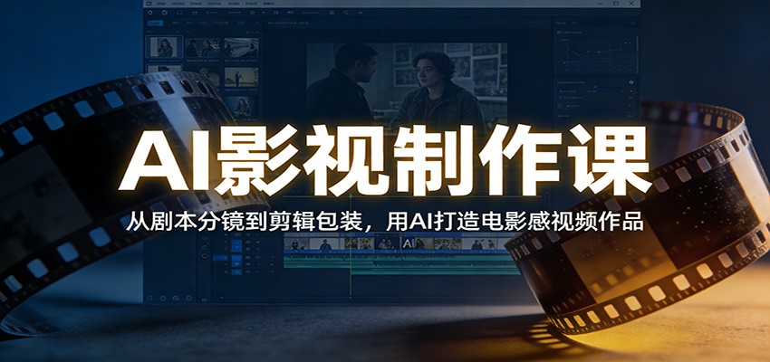 AI影视制作课:从剧本分镜到剪辑包装,用AI打造电影感视频作品-E网资源