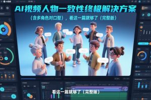AI视频人物一致性终极解决方案(含多角色对口型)，看这一篇就够了(完整版)-E网资源