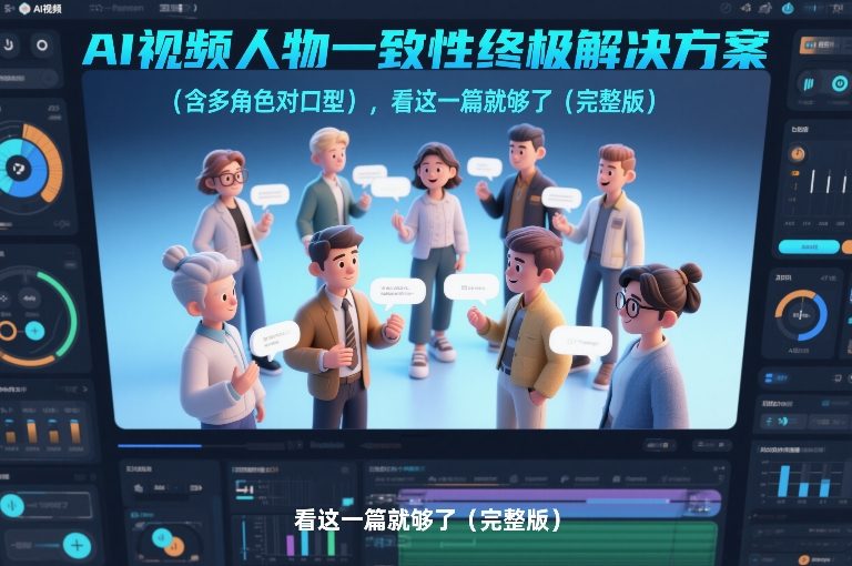 AI视频人物一致性终极解决方案(含多角色对口型),看这一篇就够了(完整版)-E网资源