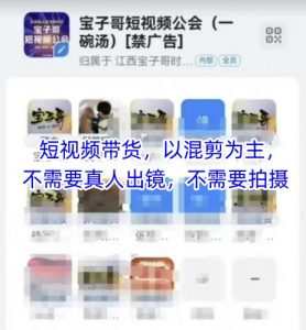 宝子哥头部团队短视频带货，以混剪为主，不需要真人出镜，不需要拍摄【更新26年1月】-E网资源