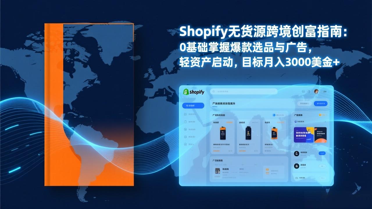 Shopify爆款打法实战：从选品到广告投放，复制爆款模型，驱动独立站月销售额破万刀-E网资源
