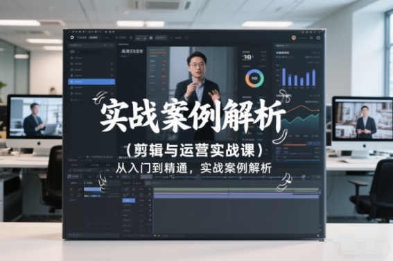 剪辑与运营实战课,从入门到精通,实战案例解析(更新2026)-E网资源