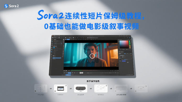 Sora2连续性短片保姆级教程，0基础也能做电影级叙事视频-E网资源