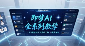 即梦AI全系列教学，从0基础新手到高阶大神，一套全学会-E网资源