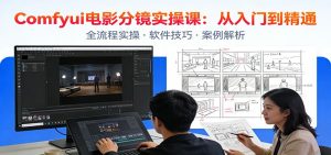 ComfyUI电影分镜实操课：分镜一致性，全流程AI视频制作，零基础也能做专业分镜-E网资源