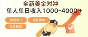 日赚1700—4000+，全新美金对冲项目，合规稳定，创业优选，可放大。-E网资源