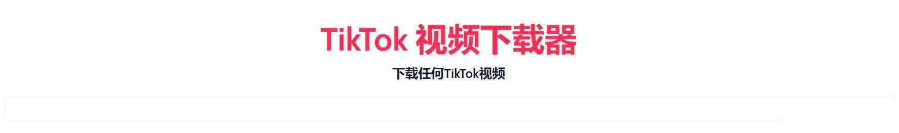 TikTok无水印下载的网站-E网资源
