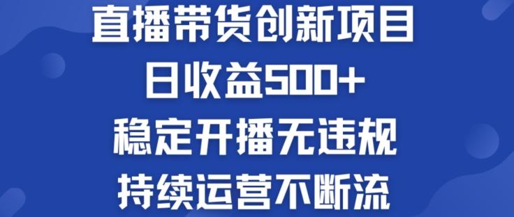 淘宝无人直播带货创新项目：日收益500+  稳定开播无违规  持续运营不断流【揭秘】-E网资源