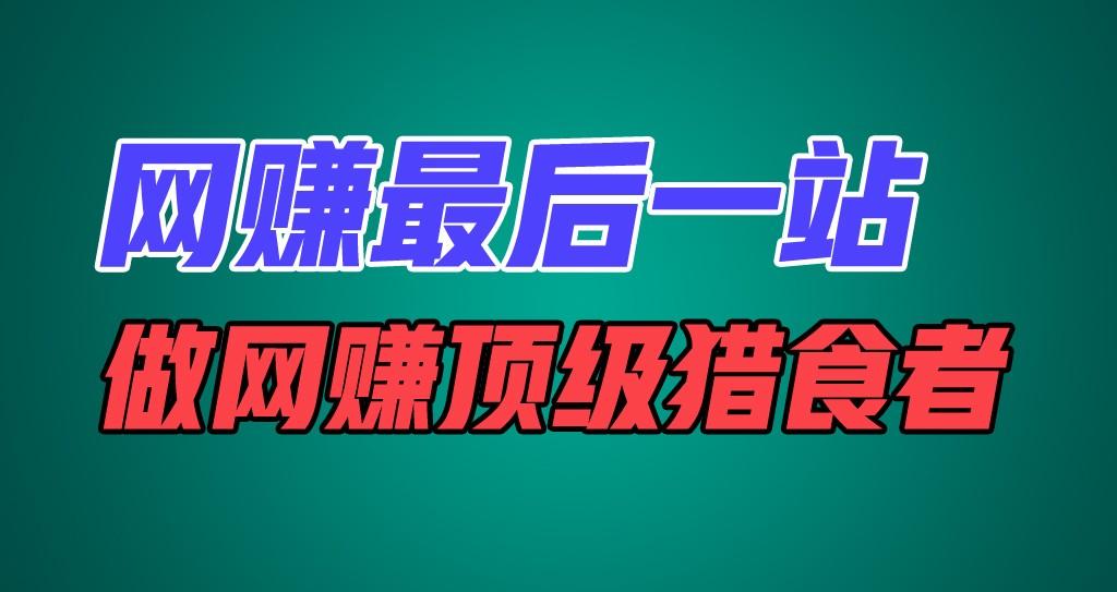 网赚最后一站，卖项目，做网赚顶级猎食者-E网资源