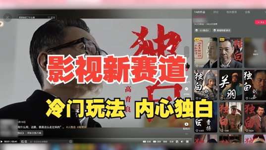 最新影视解说玩法，人物独白，30天涨粉24万+，全流程拆解【揭秘】-E网资源