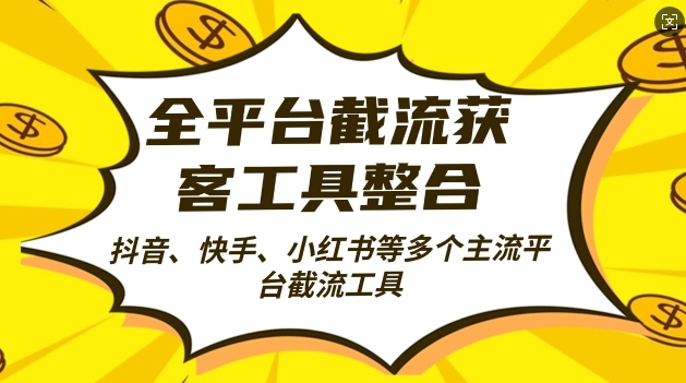 全平台截流获客工县整合全自动引流，日引2000+精准客户【揭秘】-E网资源