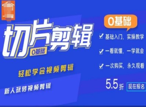0基础IP切片剪辑，轻松学会视频剪辑，新人玩转视频剪辑-E网资源